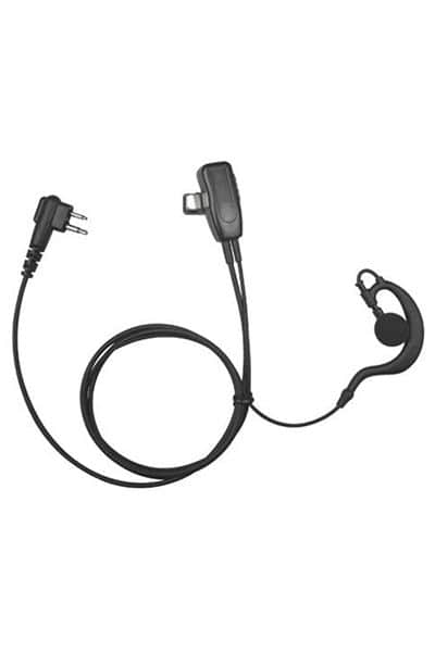 Incotech ECH1040-M1 G-Oortje met transparante akoestische buis en PTT-microfoon voor Motorola portofoons