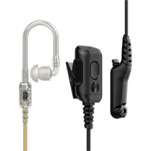Motorola PMLN8342A oortje met inline microfoon en PTT-knop, voorzijde